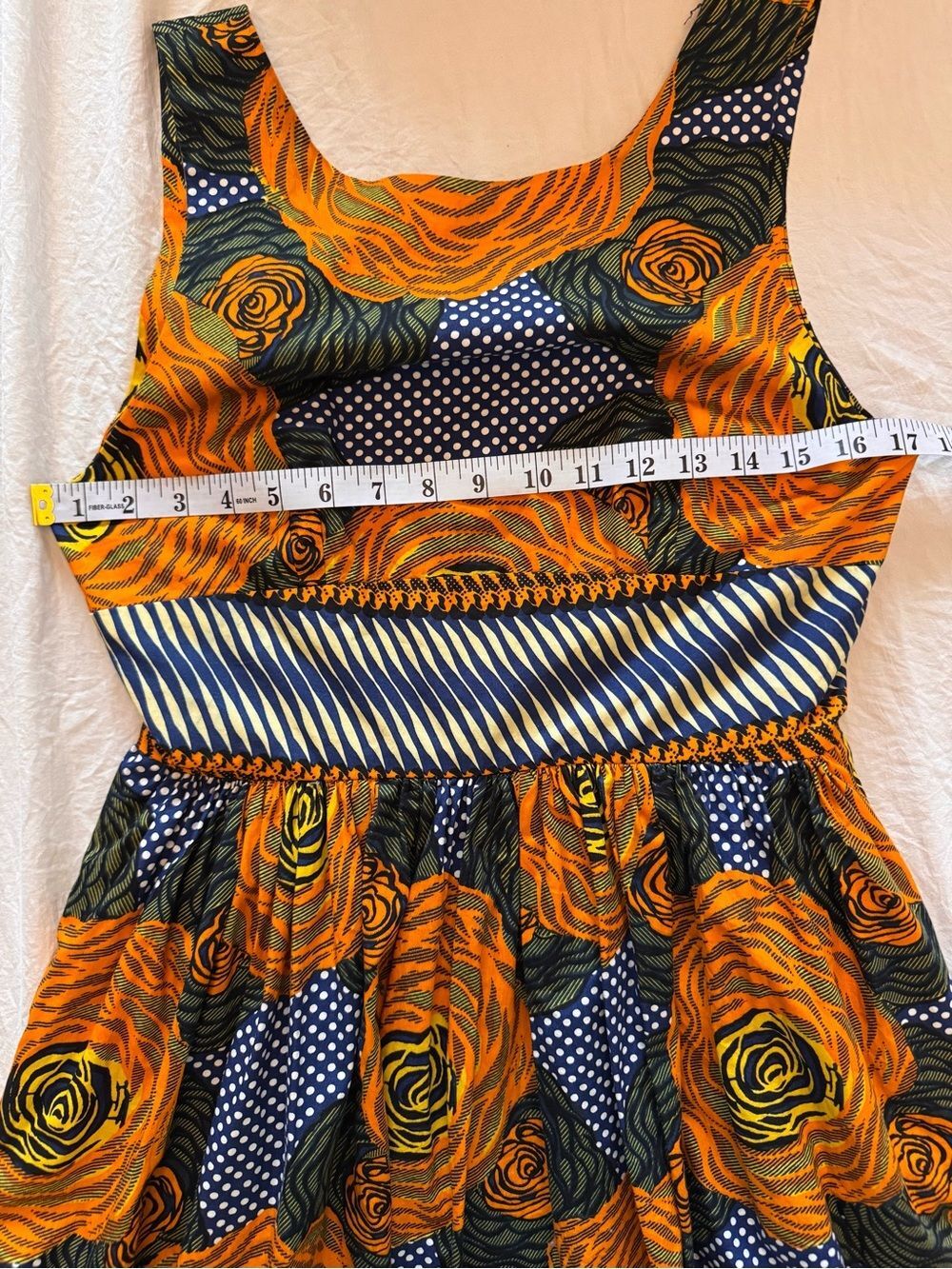 Anthropologie Mille Collines Moonrise Orange Floral Midi Dress - Picture 9 of 11